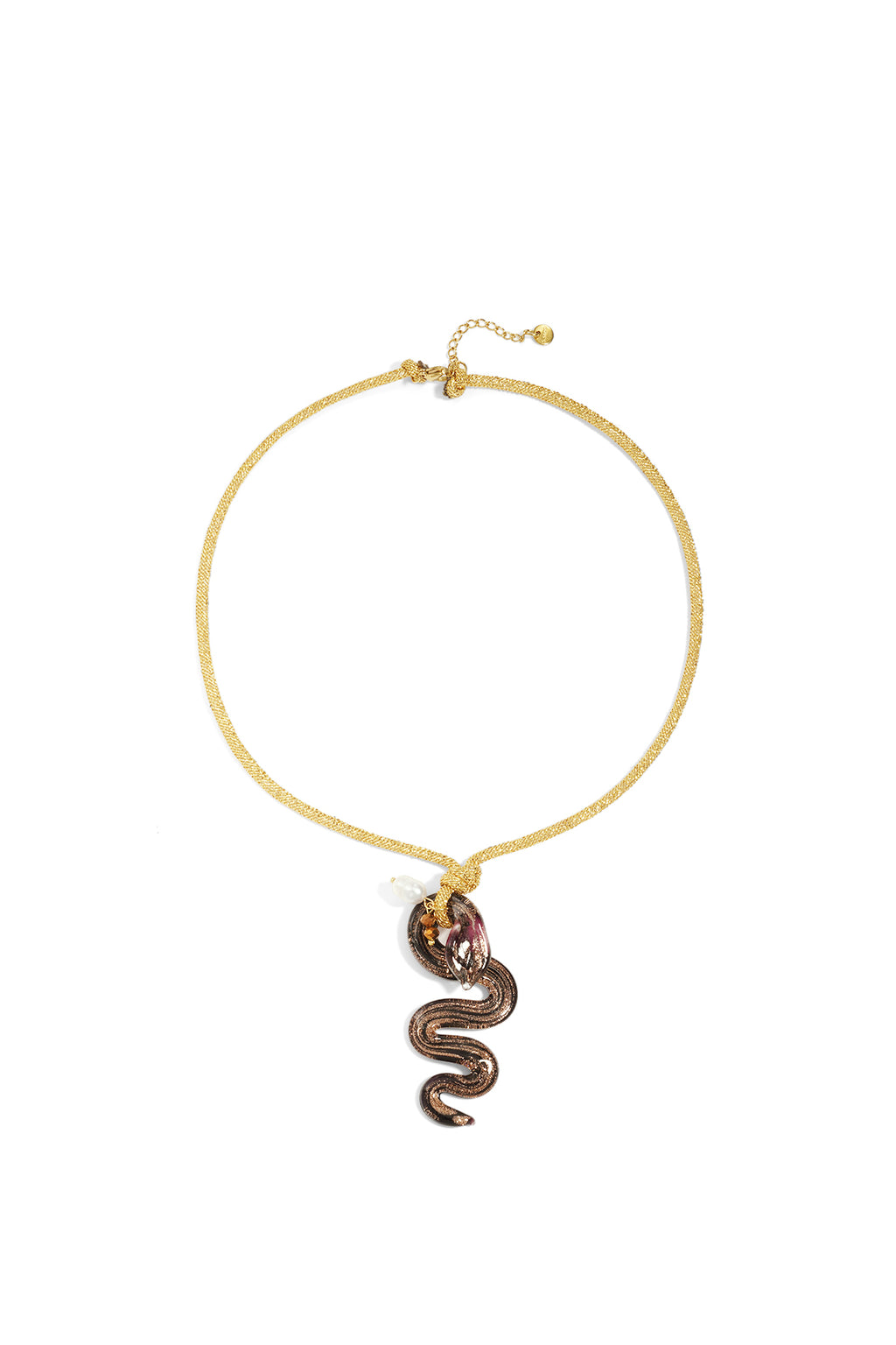 Collane con ciondolo in poliestere, stile serpente, casual, quotidiano, semplice, gioielli da donna