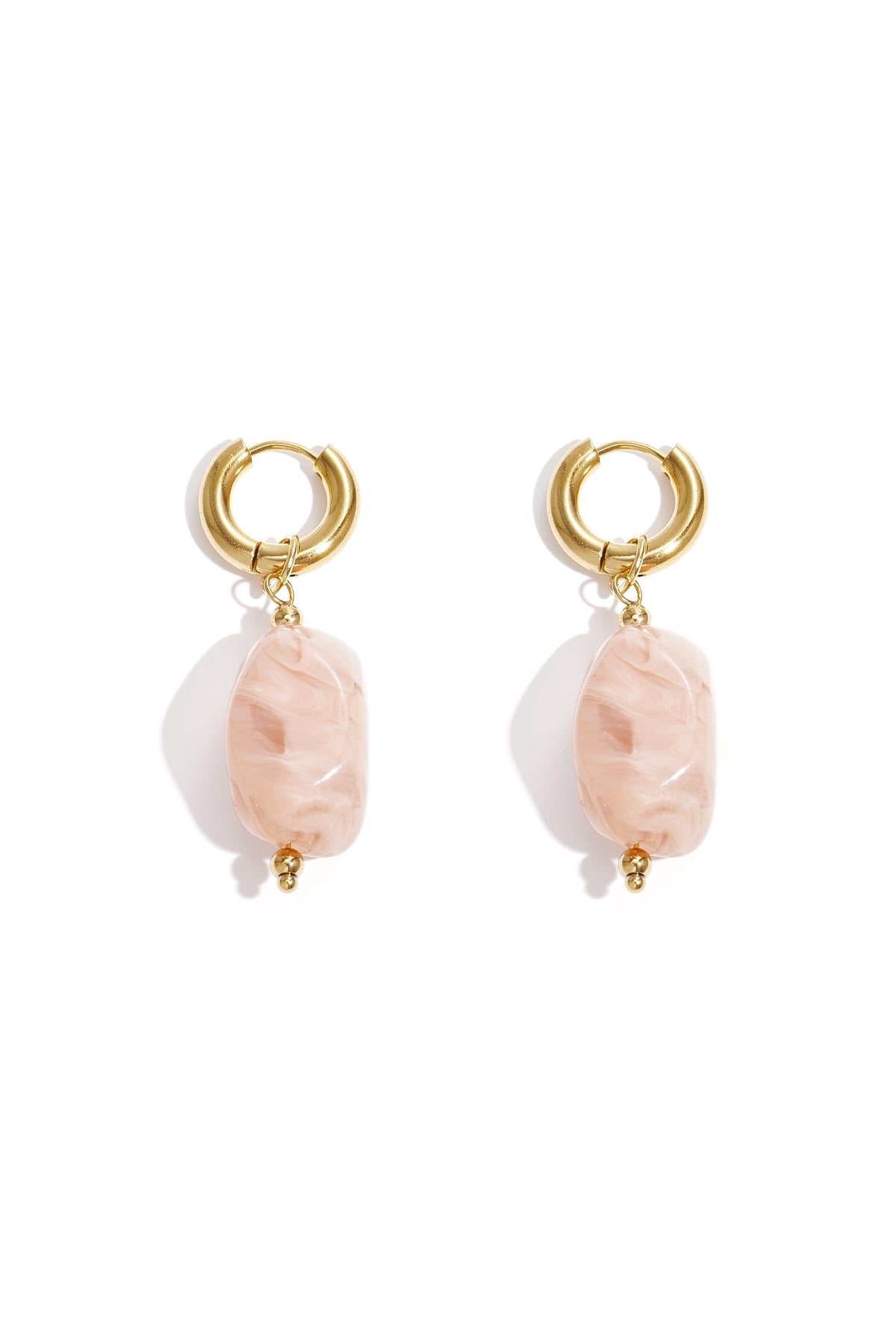 Orecchini pendenti in resina di forma irregolare, casual, quotidiani, semplici, gioielli da donna