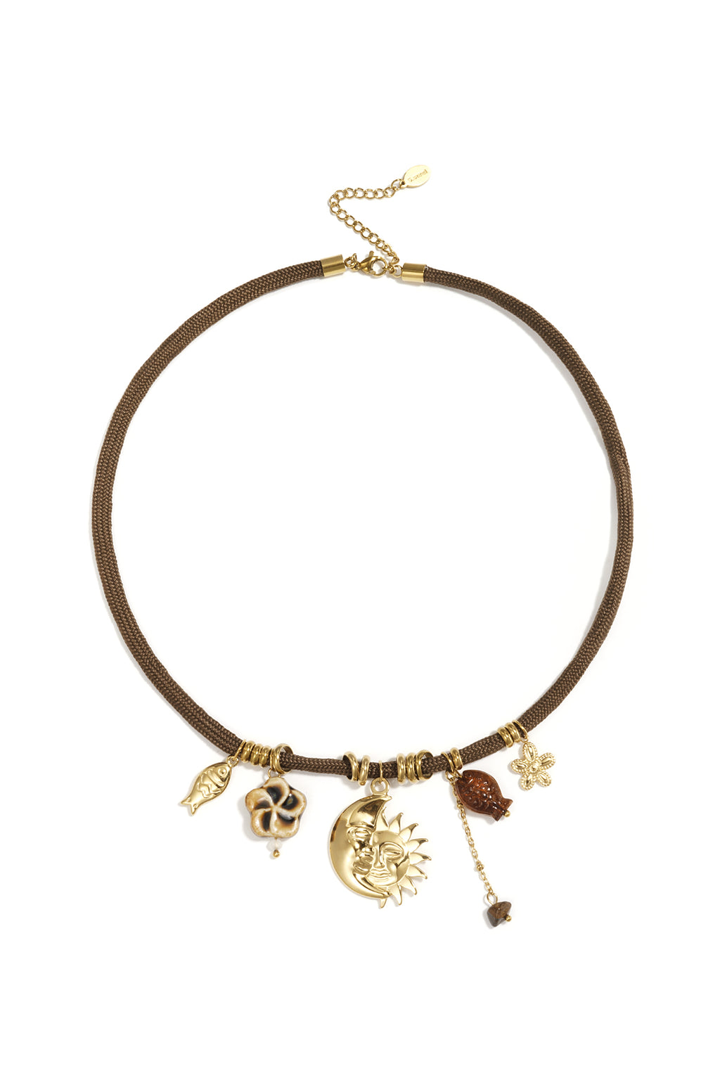 Collane con ciondolo a forma di corda, sole, serie romantica quotidiana, gioielli da donna