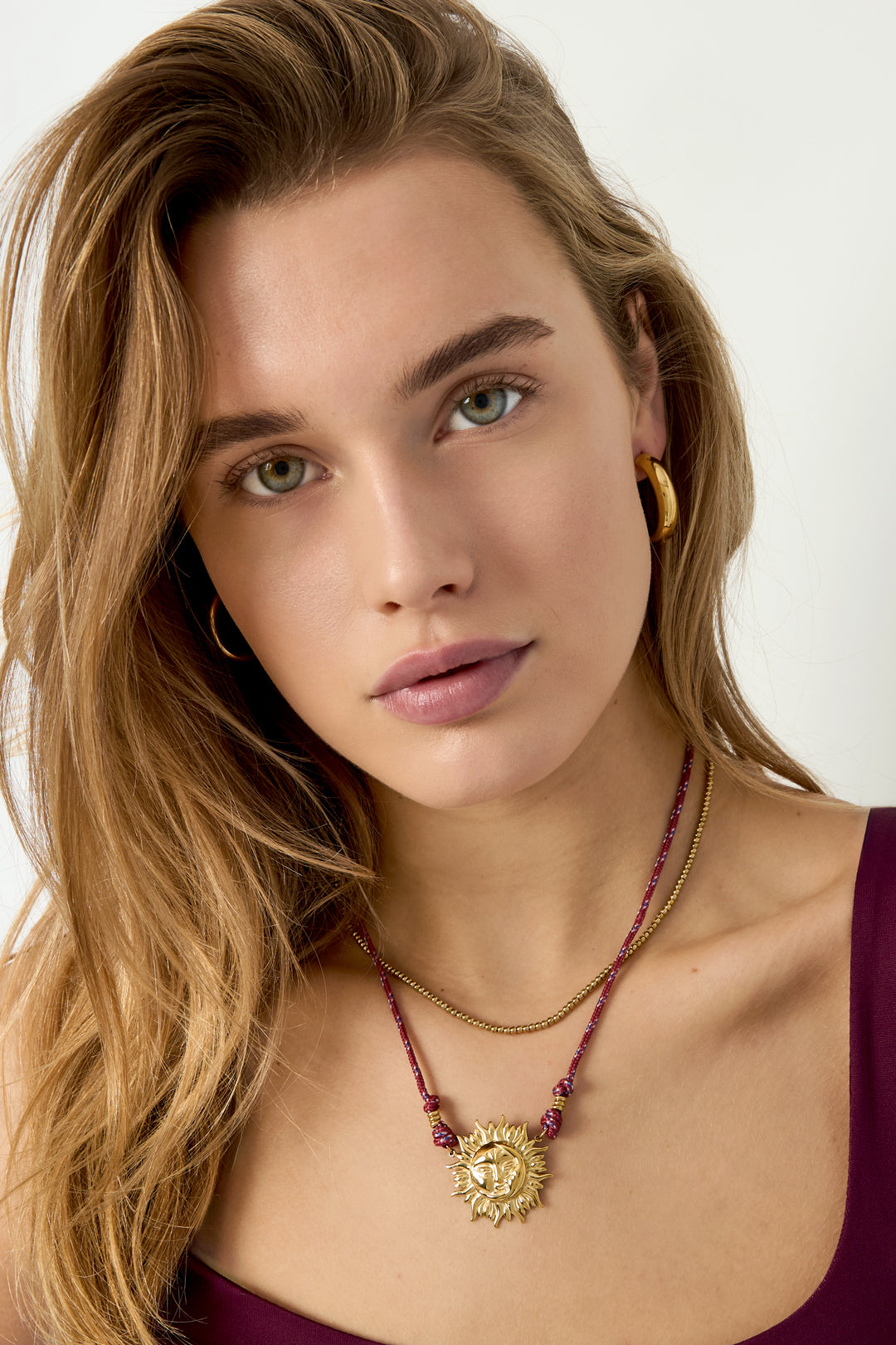 Collane con ciondolo in acciaio inossidabile, serie casual e semplice, gioielli da donna