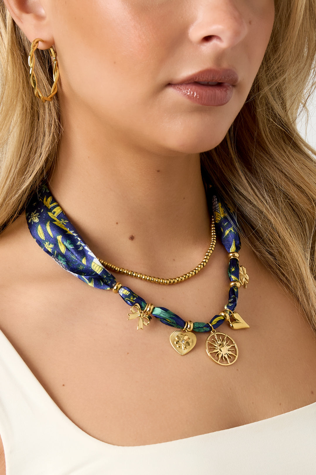 Collane lunghe in acciaio inossidabile, serie casual e semplice, gioielli da donna